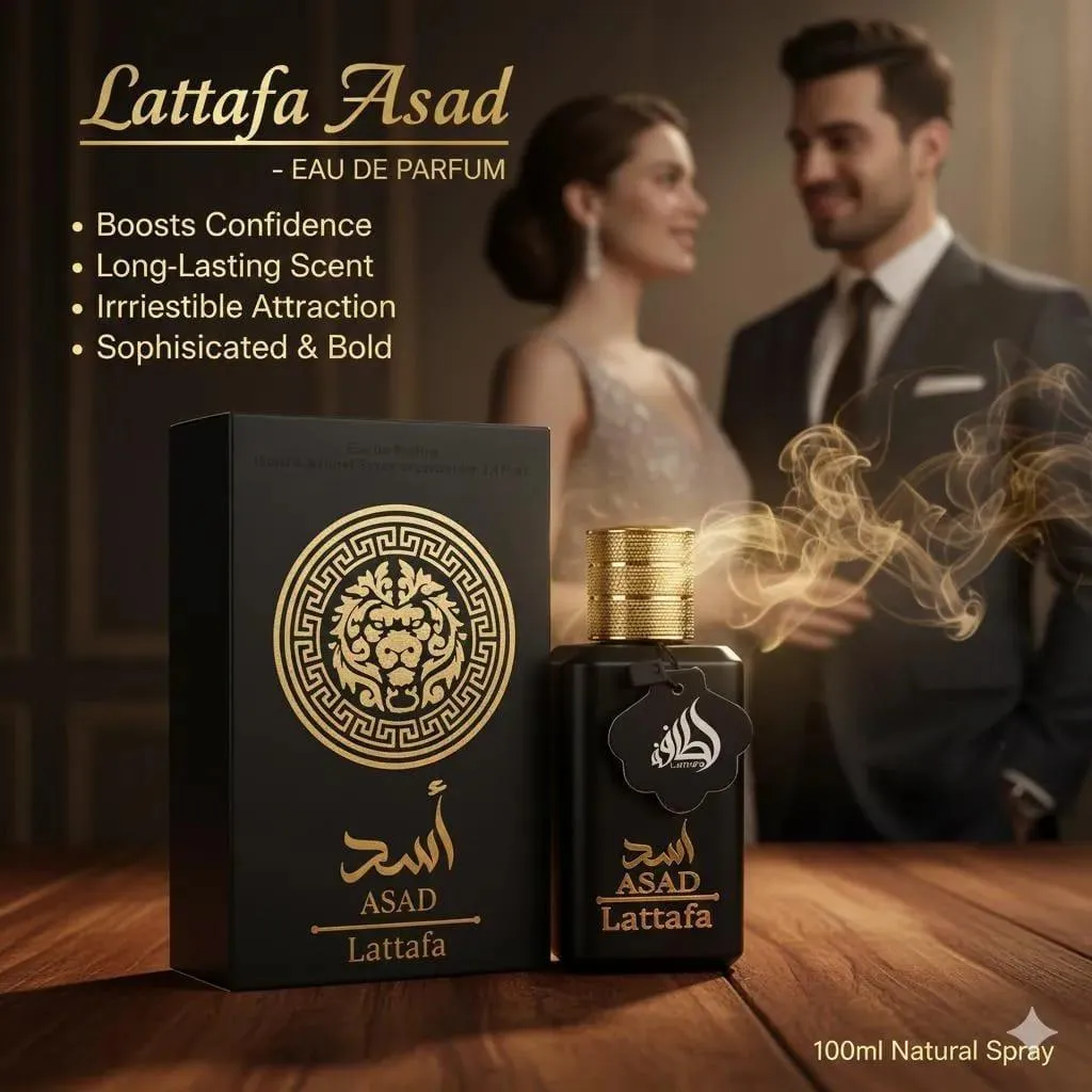 Lattafa Asad Eau de Parfum Black Unisex 100ml - Image 6