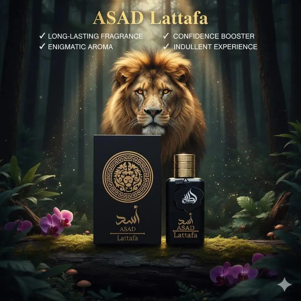 Lattafa Asad Eau de Parfum Black Unisex 100ml