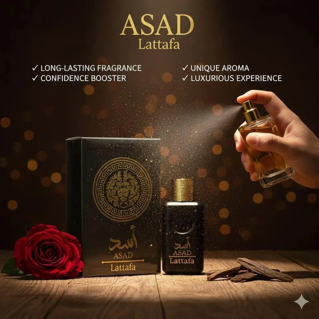 Lattafa Asad Eau de Parfum Black Unisex 100ml - Image 5