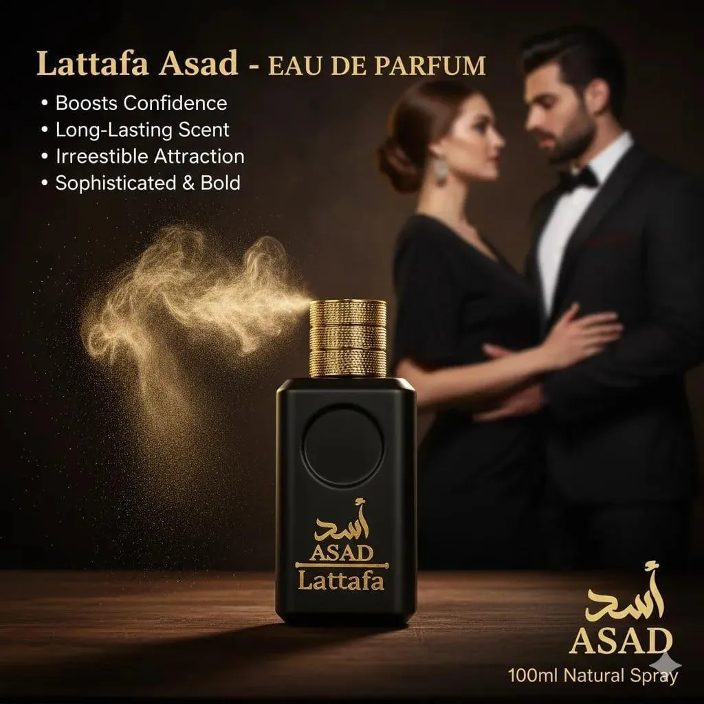 Lattafa Asad Eau de Parfum Black Unisex 100ml - Image 4