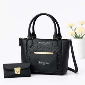 Leather Handbag & Wallet Set for Girls