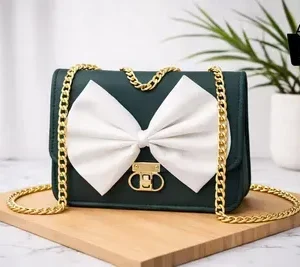Leather Chain Crossbody Bag for Girls