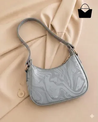 Printed Leather Shoulder Bag for Women - Image 4