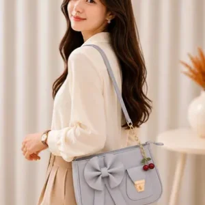 Women's Leather Plain Shoulder Bag