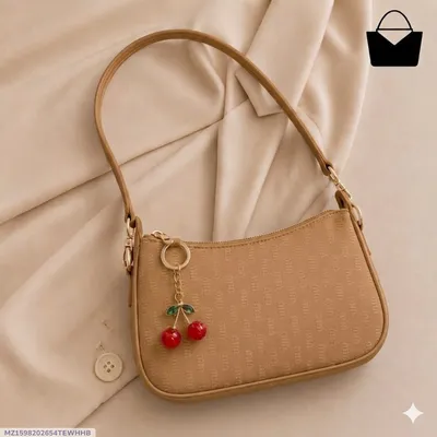Women's Leather Plain Shoulder Bag
