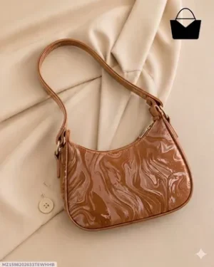 Printed Leather Shoulder Bag for Women