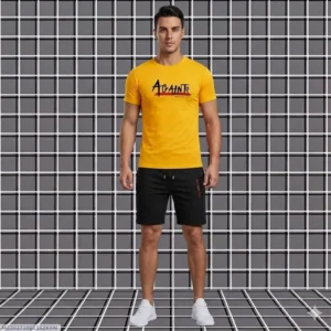 2 Pcs MEN'S Dri Fit T-Shirt & Shorts Tracksuit