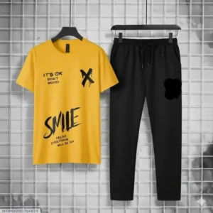 Men Printed Track Suit Micro Interlock