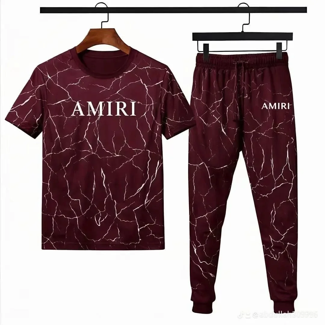 Men Marble Print Track Suit AMIRT - Image 3