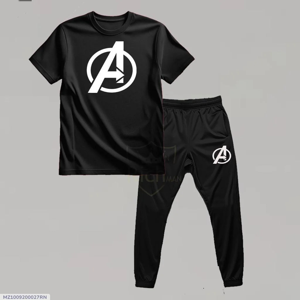Men Avengers Logo Track Suit - Image 2