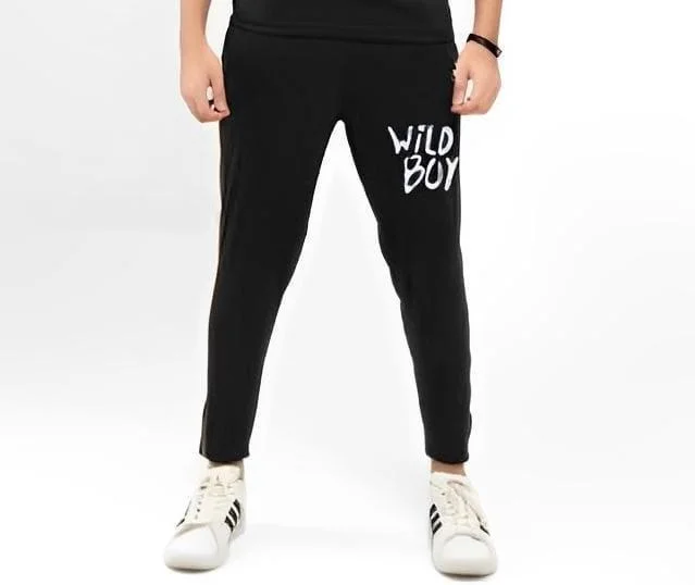 Men Track Suit Wild Boy Micro Fabric 2pcs Round Neck - Image 2