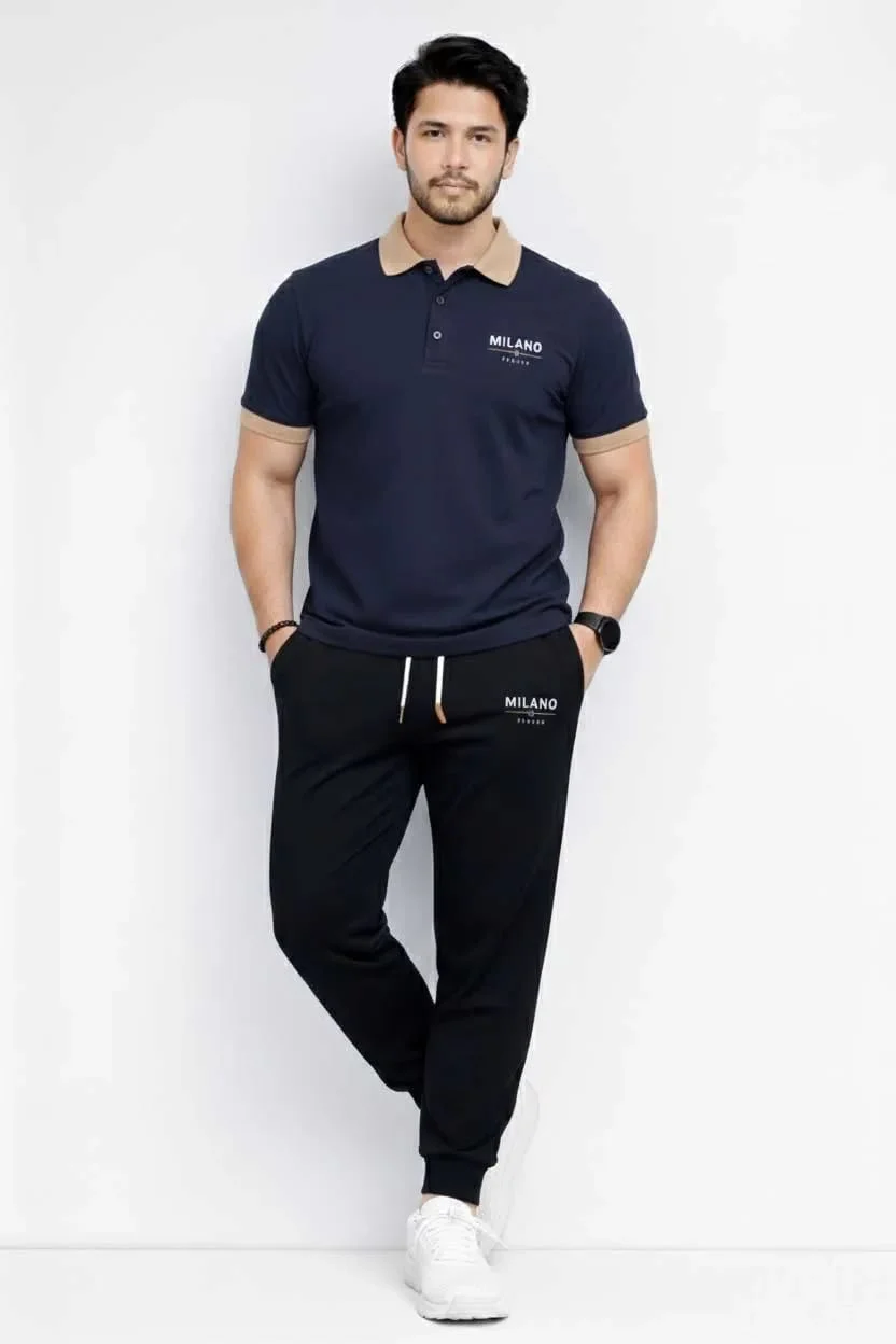 Men Printed Track Suit Set MILANO Polyster - Image 5