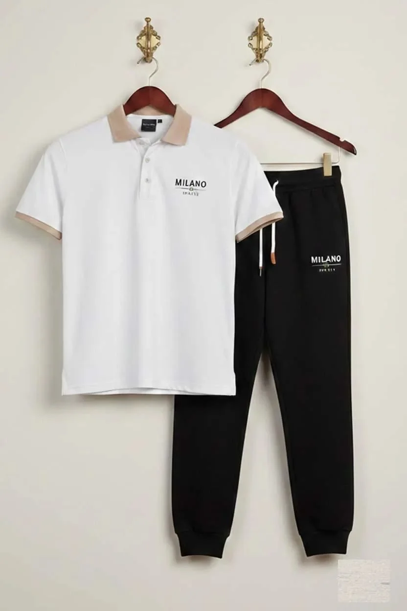 Men Printed Track Suit Set MILANO Polyster