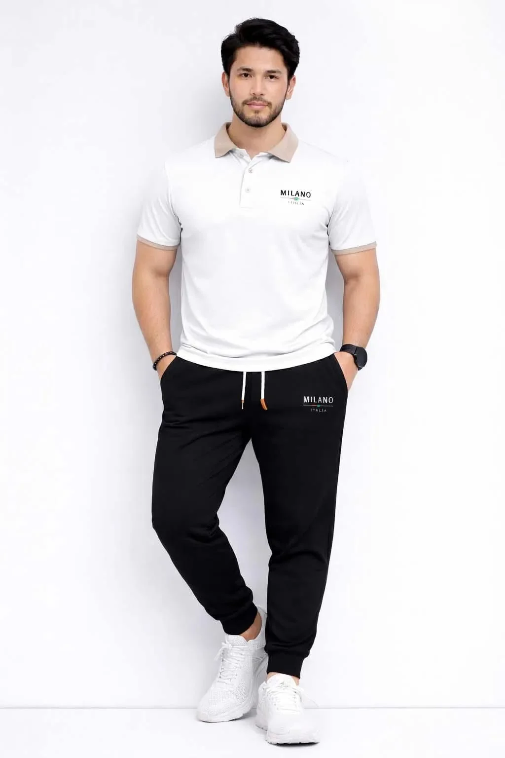 Men Printed Track Suit Set MILANO Polyster - Image 2