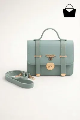 Mustard Leather Shoulder Bag for Women - Image 3